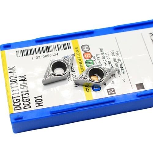 10pcs DCGT11T302 AK H01 Aluminum cutter blade Insert DCGT11t302 Cutting Tool turning tool CNC Tools AL +TIN Alloy wood