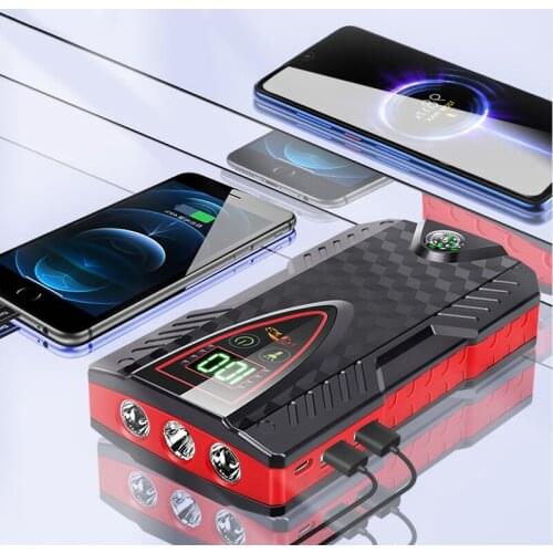 12V 1000A Car Jump Starter Power Bank 30000mAh for iPhone Xiaomi Portable Battery Charger Car Emergency Booster Starting Device