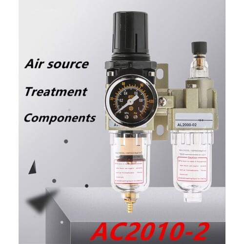 150Psi Manual Drainage Supply Air Pump Air Compressor Oil Filter Regulator Pneumatic Water Separator Two-piece AC2010-02