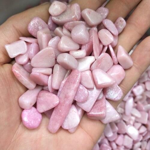 2019 hot 100% 200g Natural Pink mineral Polished rock Crystal gravel Stone Semi-Precious Stone for decoration Free shipping