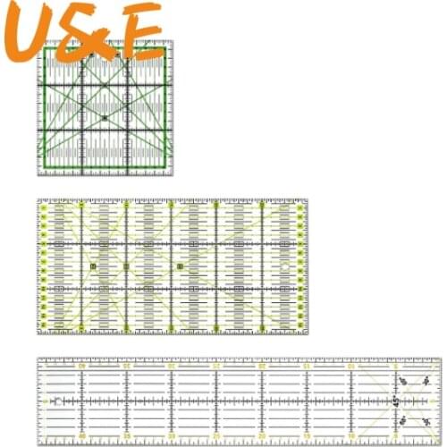 3Pcs/Set Clear Quilting Yardstick Rulers Patchwork Sewing Ruler Cutting Tool Set Craft DIY