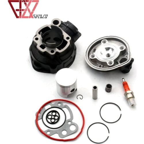 90cc 49mm Big Bore Cylinder Kit & Head For CPI SM 50 Supermoto SMX SX 50cc Supercross Minarelli AM6 2-Stroke 1E40MB Engine