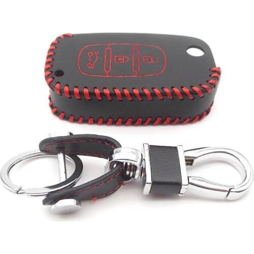 Car keychain Black Leather Car key FOB cover case set protector For LADA Priora Sedan sport Kalina Granta Vesta X-Ray XRay