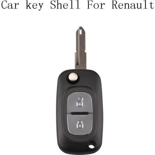 Remote Car Key Shell 2 Buttons for Renault Modus Kangoo Scenic Clio Megane NE73 Blade Flip Floding Smart Car Key Fob Case