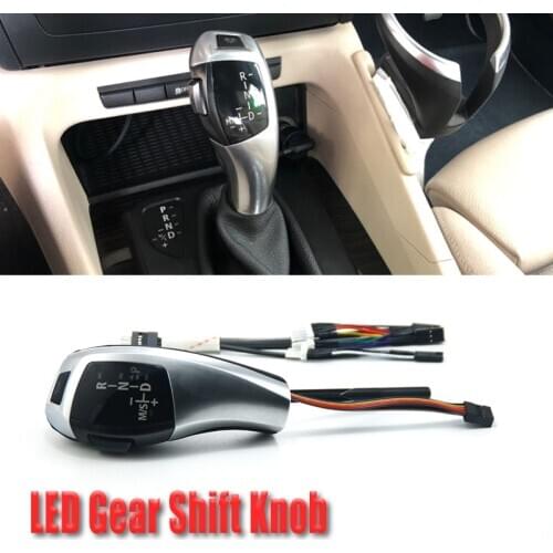 For BMW 1 3 5 Series X1 E90 E60 E46 2D 4D E92 E87 E93 E89 E84 Car LED Gear Shift Knob Head Automatic Shifter Lever