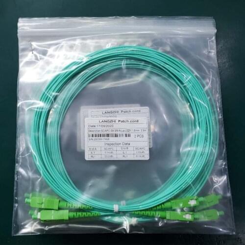 Cables Optical-Patch Fiber APC-SC/APC 3-Meters SM 100pcs SX Cords SC APC-SC APC 1.6mm