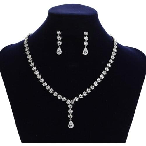 Jewelry Sets HADIYANA Classic Wedding Jewelry Sets Elegant Design For Women Cubic Zircon With High Quality CN849 Bisuteria
