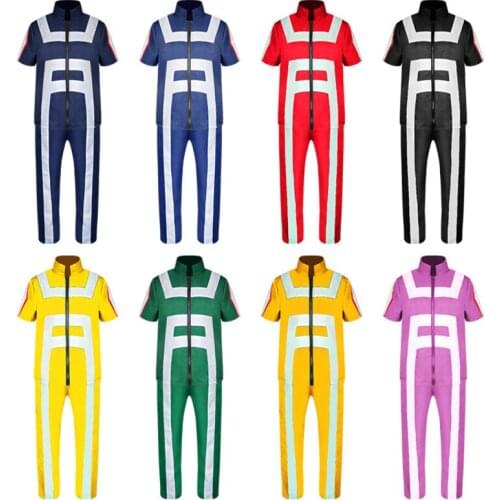 My Hero Academia My Hero Academia Cosplay Costume Uniform Bakugou Katsuki Todoroki Shoto Jumpsuit Gym Suit Halloween Costume