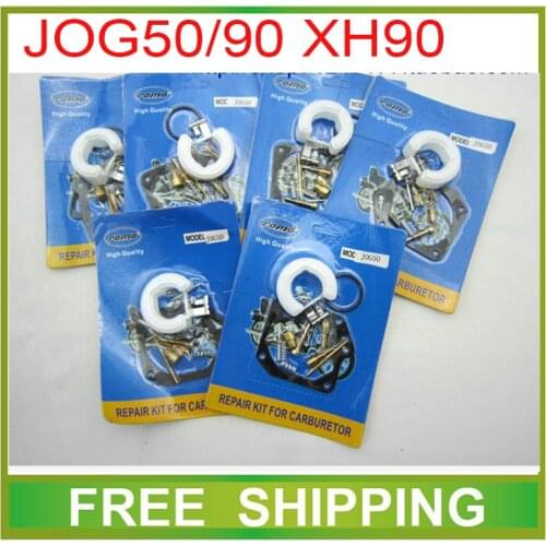 Gy6 scooter JOG50 JOG90 XH90 carburetor kits repair tools gasket jet gasket idle valve needle accessories free shipping