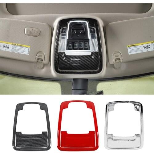 ABS Front Reading Light Lamp Cover Decorative Trim Fit for Dodge Ram 2018-2021 Interior Car Accessories
