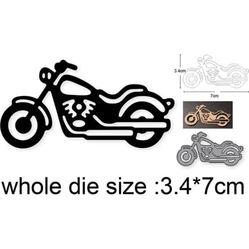 2021 New Metal Cutting Dies Cut Mold Motorcycle Decoration Scrapbooking dies Paper Craft Knife Mould Blade Punch Stencils dies