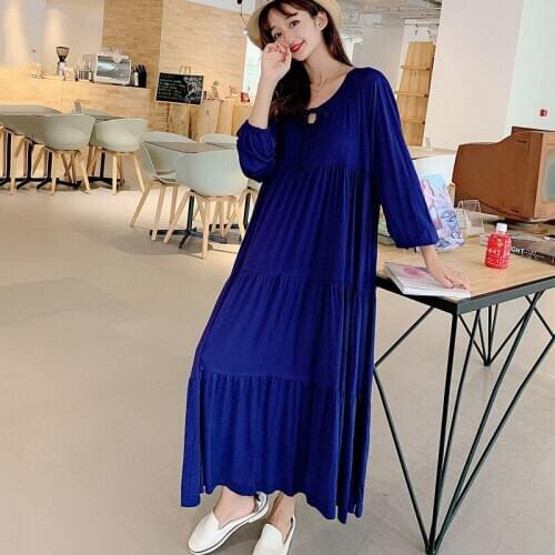 Autumn Home Service Plus Size Nightdress Long Sleeve Pijamas Bathrobe Female Cake Skirt Pregnant Woman Dress Sexy Bride Nighty