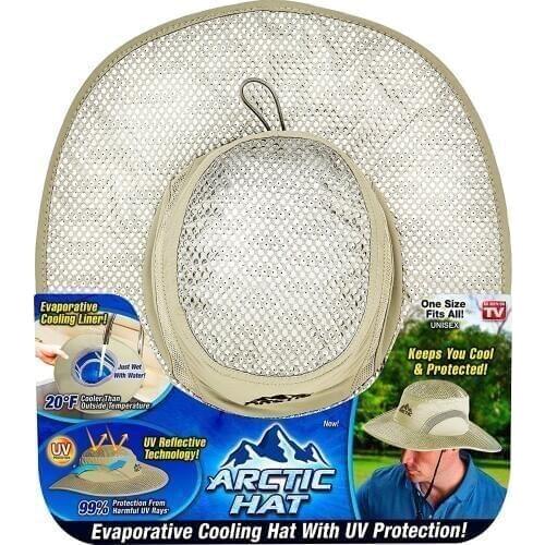 Dropship New Hot Cooling Ice Cap Sunscreen Arctic Hydro Cooling Bucket Hat with UV Protection Keeps you Cool Protected