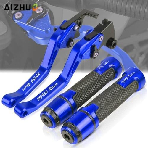 XV 950 Adjustable CNC Brakes Clutch Levers Handle Bar FOR YAMAHA XV950 RACER 2016-2018 2017 Motorcycle Handlebar Grips XV950