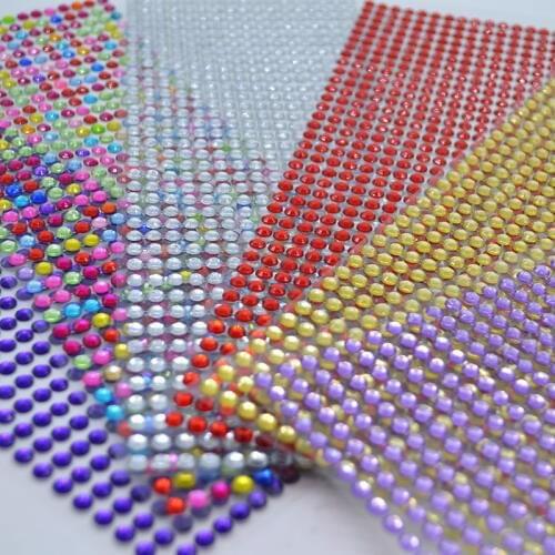 646Pcs/sheet 5mm Self Adhesive Rhinestones Acrylic Stickers DIY Decal Scrapbooking Stickers Mobile/PC Decor Sparkle Gems Craft