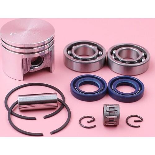 38mm Piston Ring Pin Circlip Kit With Crank Bearing Oil Seal Needle Bearing For Stihl MS180 018 MS 180 Chainsaw Parts бензопила