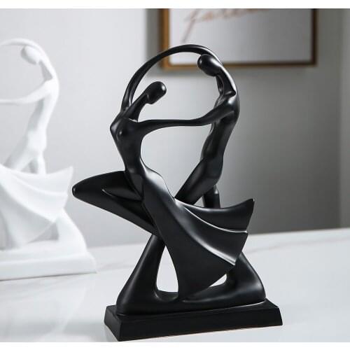 Modern Home Decoration Abstract Sculpture Creative Resin Model Living Room Decoration Accessories Office Desktop Decoration Gift