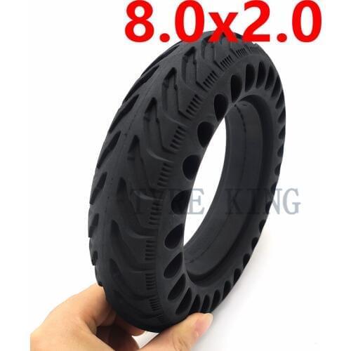 8 Inch 8.0x2.0 Solid Tyre Thickened Explosion-proof Honeycomb Wheel Tire for Electric Bike Scooter Motorcycle Parts