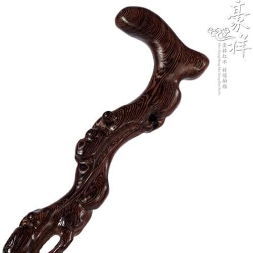 THE OLD CHICKEN WING WOOD CANE WOODEN CARVING ROSEWOOD WOOD CANE QUALITY OF GANODERMA LUCIDUM CANE CANE