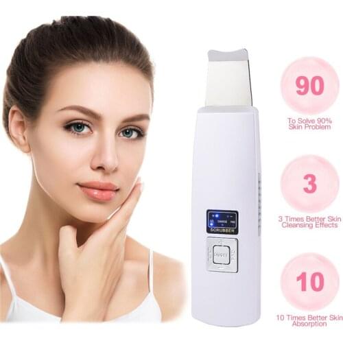 Ultrasonic Deep Face Cleaning Machine Skin Scrubber Remove Dirt Blackhead Reduce Wrinkles and spots Facial Whitening Lifting