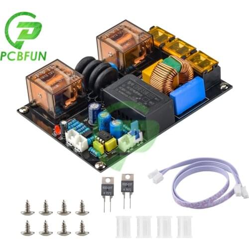 3500W Power Amplifier EMI Power Filter and Soft Start All-in-one Integrated Board 1.6MM Double-sided Tinned PCB board