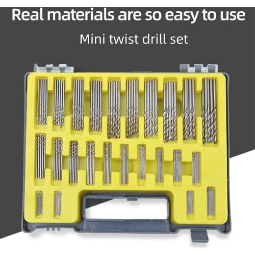 Micro Hole Opener 150PC Mini Drill Bit 0.4-3.2mm DIY High Speed Steel Drill Bit Straight Shank Small Twist Drill Set