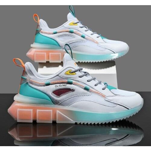 High-quality Breathable Mens Sneakers Thick Sole Size 8 Trainers Sports Running Shoes Air Cushion Women Casual Dad Shoes 2021