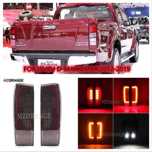 1 Set LED Rear Tail Light For ISUZU D-MAX DMAX 2012-2019 Running Lights Stop Brake Lamp Rear Turn Signal Car Accessories