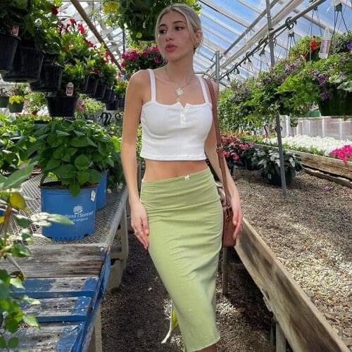 2021 New Y2K Maxi Skirt Women Solid Color High Waist Bodycon Straight Skirts Casual Elegant Split Long Skirt Female Harajuku