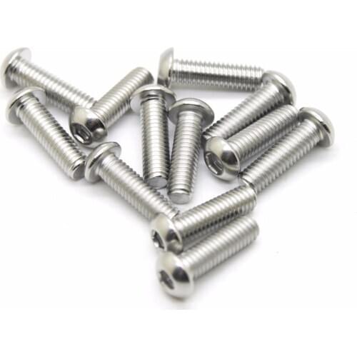 1pcs M4*6/8/10/12/14/16/18/20/25/30/35/40/45/50/55/60/70 304 stainless steel plate hex head cap screws hexagonal bolts