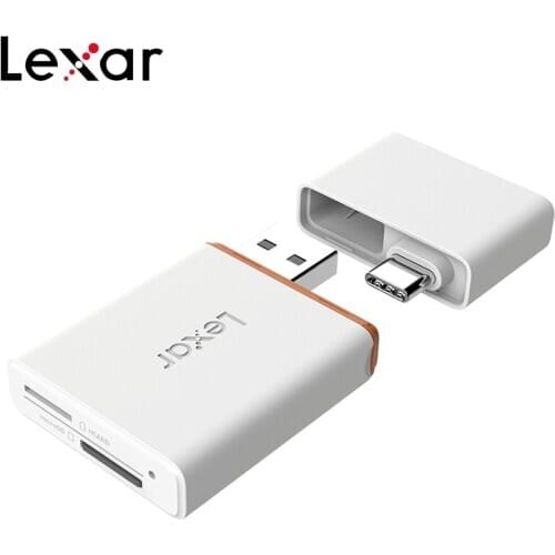 100% Original USB 3.1 Lexar 2 in 1 micro SD Card Reader High Speed Dual Port NM Card Reader For Nano Memory Card