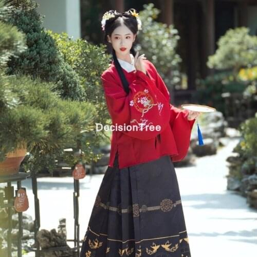 2021 hanfu folk dance costume chinese traditional national fairy costume ancient ming dynasty princess stage outfits clothes