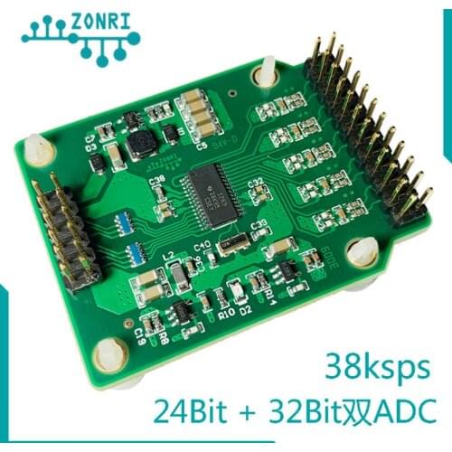 ADS1263 32Bit High Precision ADC Module 24Bit+32Bit Dual ADC Analog-digital Conversion 38.4ksps