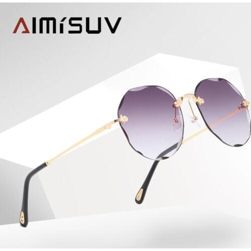 Женские солнцезащитные  круглые очки AIMISUV China At AliExpress