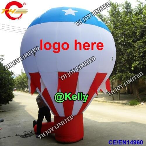 Free door shipping free logo printing inflatable ground balloon for sale, advertising inflatable air balloons stand on ground