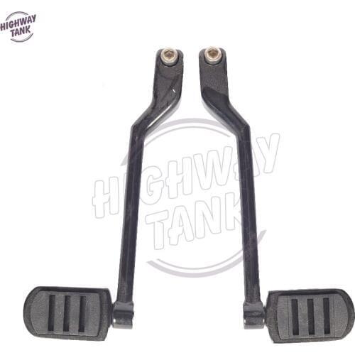 Black Motorcycle Left Heel Toe Shift Lever Pedal Set Moto Shifter Lever case for Harley Touring FL Softail Trike free shipping