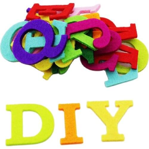 CMCYILING Cartoon Felt Alphabet For Sewing Scrapbooking Handwork Toy Home Decoration Felt Craft Letters Pack 26 Pcs