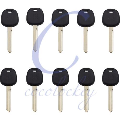 Cocolockey Car Transponder Chip Key Shell Toy47 Fit for Toyota Auris Avensis Verso Yaris Chip Key Uncut Blade NO Chip 10pcs/lot