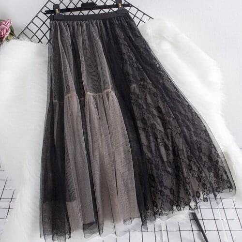 LuckBN High Waist Skirts For Women