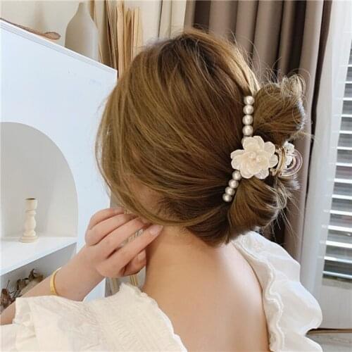 Fashion Women Girls Elegant Pearls Hair Clips Sweet Headwear Hair Ornament Hairpins Barrettes Headband Hair Accessories