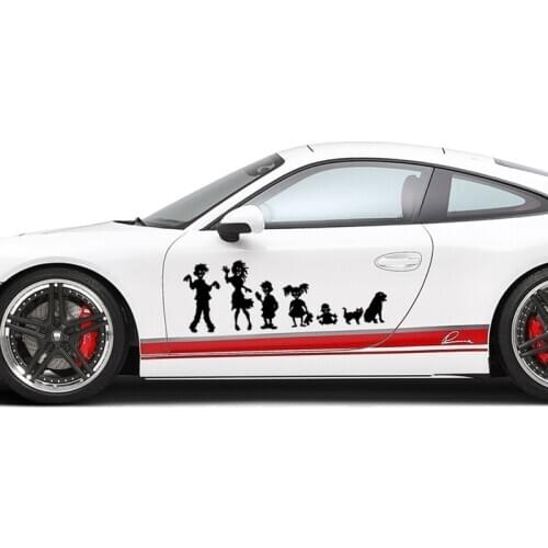 EmpireYing 2 Sizes 8 Colors Devil Vampire Zombie Family Car Sticker Minicab SUV Motorcycle Styling Waterproof Vinyl Decal Gifts