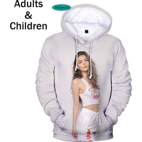 2021 New 3D Print Addison-Rae Hoodies Women Men Spring Autumn Sweatshirts Creative kids Addison-Rae Tracksuits Streetwear Hooded