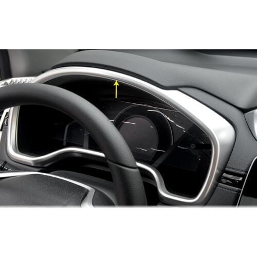 Car Garnish Detector Trim ABS /Carbon Fibre Dashboard Meter Instrument Panel Gauge Frame For Honda CRV CR-V 2017 2018 2019 2020