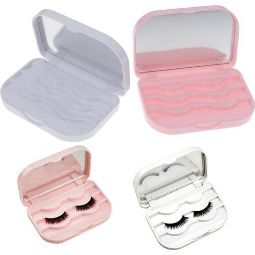 Makeup False Eyelashes Storage Organizer Box Travel Lashes Holder Case Container