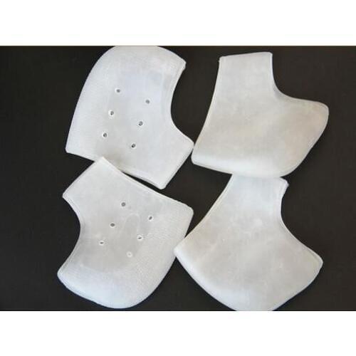 Silicone Heel Socks Foot Skin Care Protector White Beige 2 Styles 2 Colors jk17
