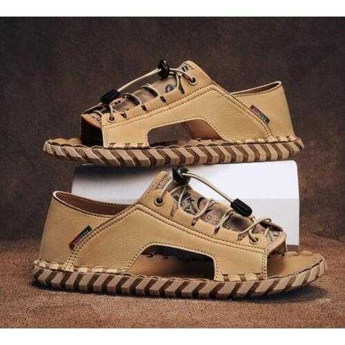 All-match mens trendy shoes Sandals, mens shoes, beach shoes, outdoor leisure sandals, new summer Korean trend