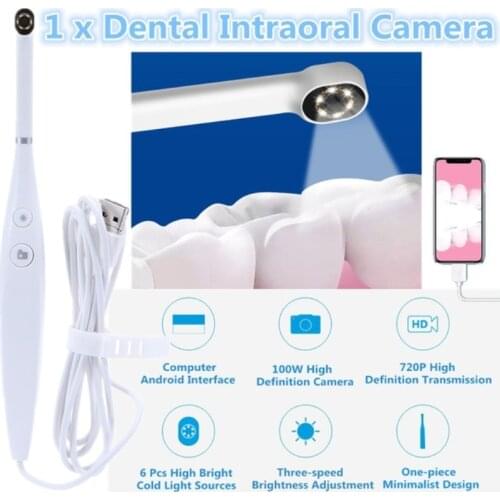USB Oral Inspection Intraoral Camera Waterproof 720P HD Endoscope Wifi Borescope Teeth whitening kit For Dentist Dental Tools