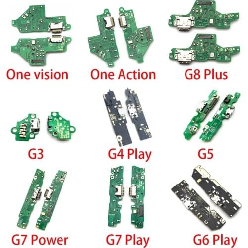 USB Charging Charger Port Dock Connector Flex Cable For Motorola Moto G4 G5 G6 G7 G8 Play Plus One Macro Hyper Replacement Parts