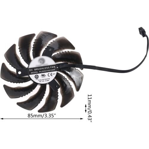 4Pin Graphics Card Cooling Fan GTX1060/1080/1070 GPU Cooler for Gigabyte Mini 24BB