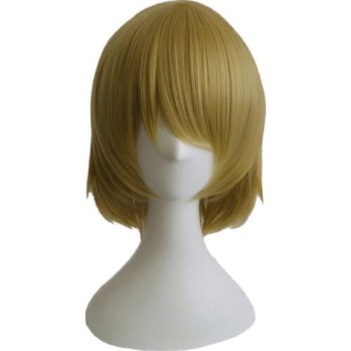 High Quality Anime Love Live! LoveLive Koizumi Hanayo Short Mixed Color Cosplay Hair Costume Synthetic Wig + Free Wig Cap
